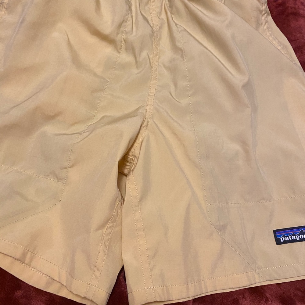 Patagonia yellow shorts